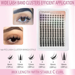 Whybraw anime lash clusters with a spiky outer corner for drama