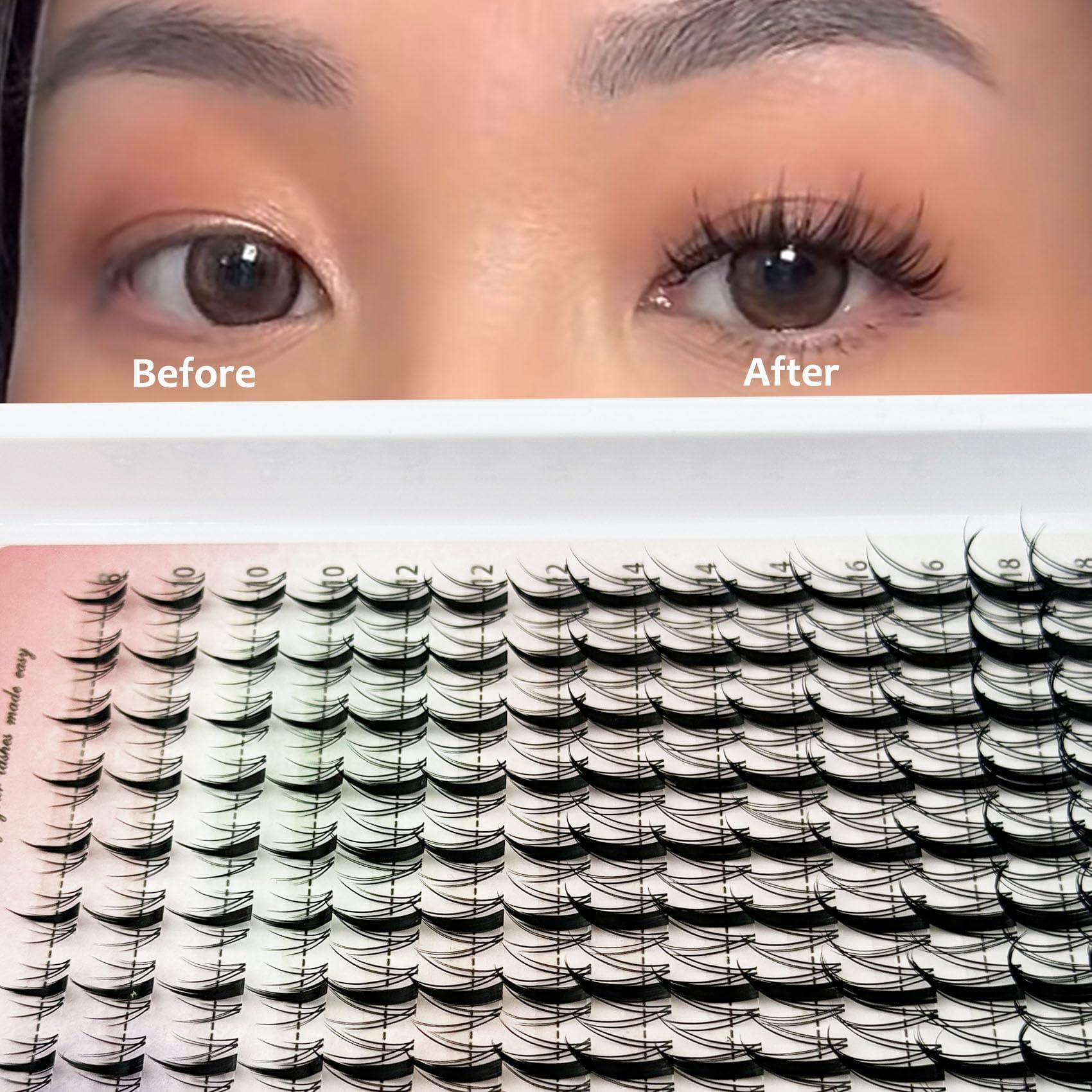 Whybraw ultra-thin 0.07mm base hides the lash band invisibly