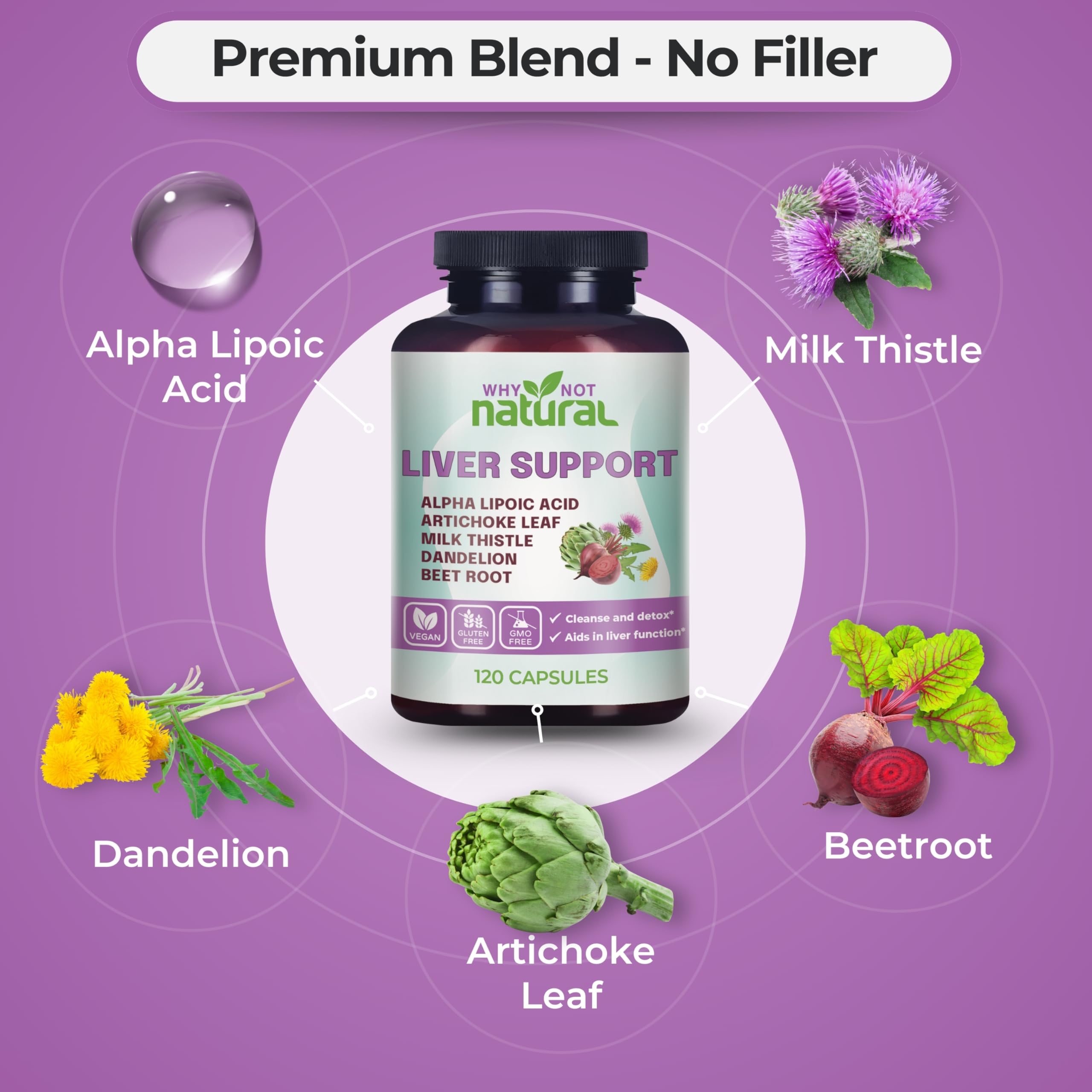 Why Not Natural dandelion root powder suggests detox-friendly plant power