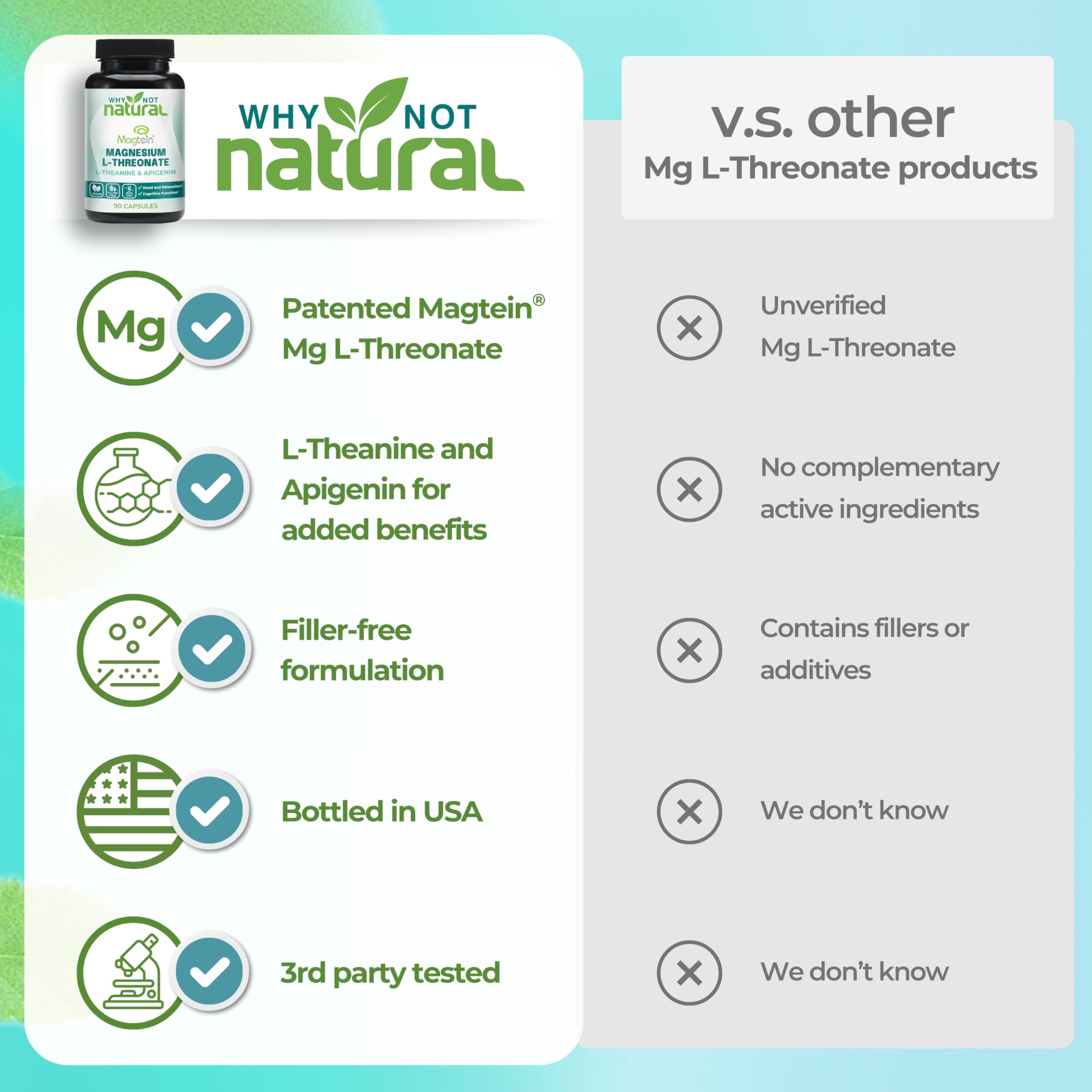 Why Not Natural L-theanine relaxing scene suggests calmer focus.