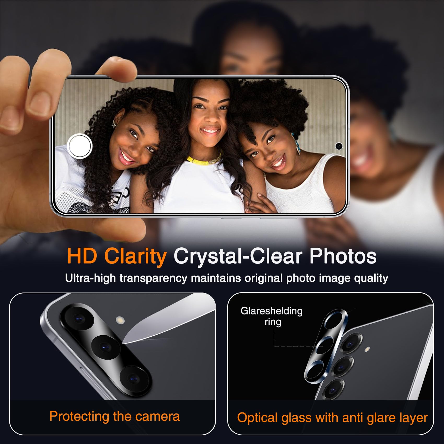 Wiaocit S25 FE Face ID compatible privacy screen in low light.