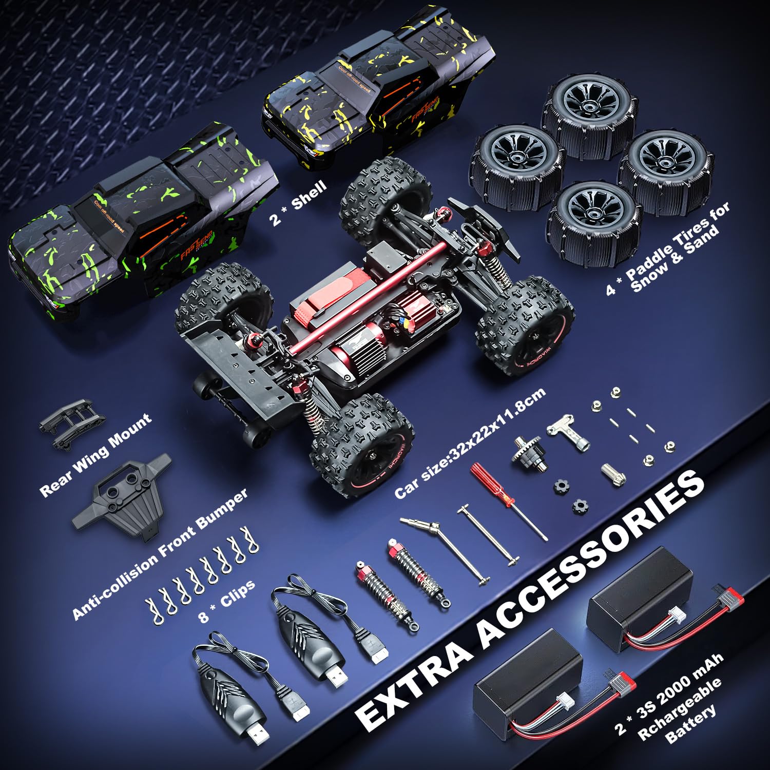 WIAORCHI adjustable shocks keep control at high speed