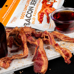 Wicked Cutz Breakfast Style bacon jerky, morning protein on the go.