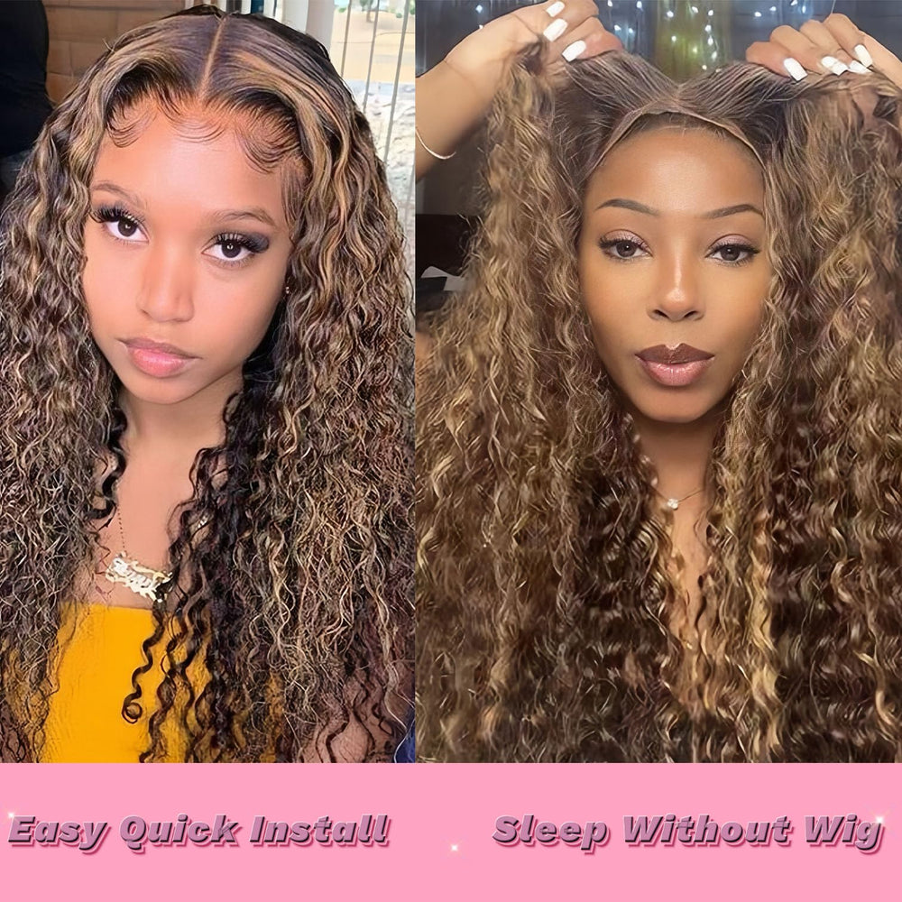 Wighottie pre-plucked natural hairline enhances soft baby-hair edges.
