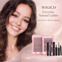 WIGICD lash clusters tweezers for precise placement.