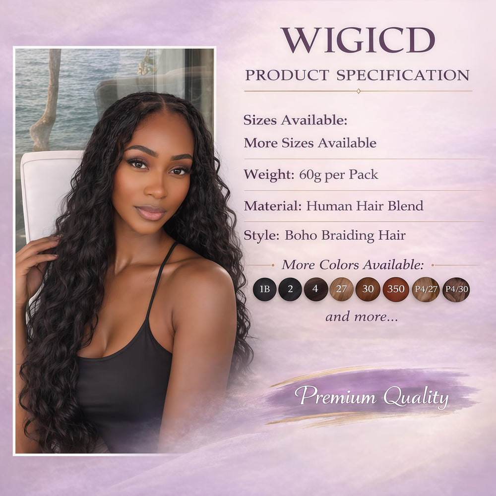 WIGICD premium blend 20in close-up showing smooth, tangle-free texture.