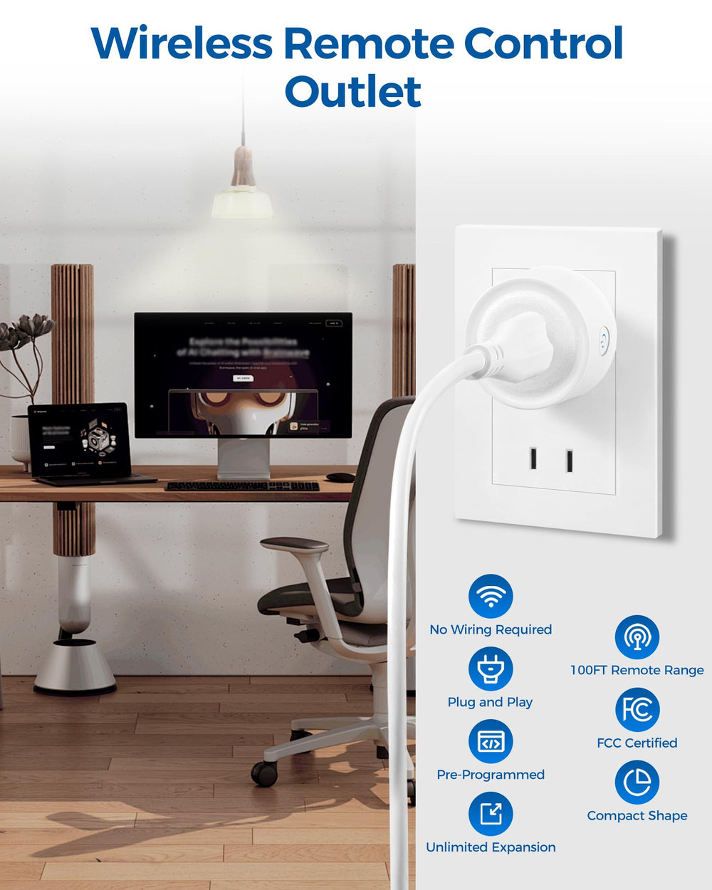 WILAWELS remote control outlet expandable kit supports multi-socket control.