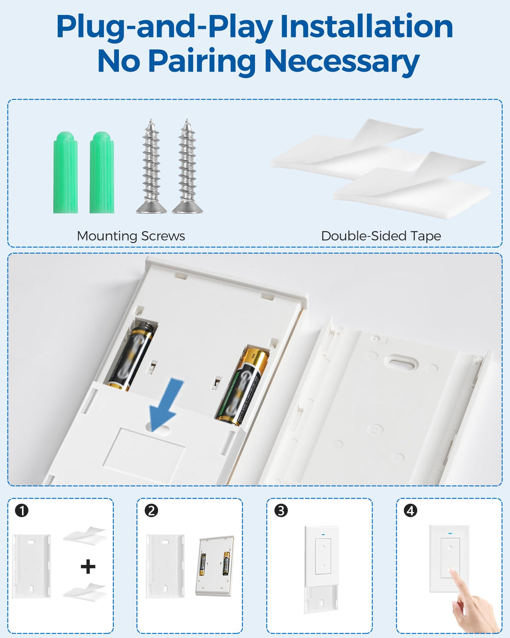 WILAWELS remote control outlet plugged-in lamp usage for quick on/off control.