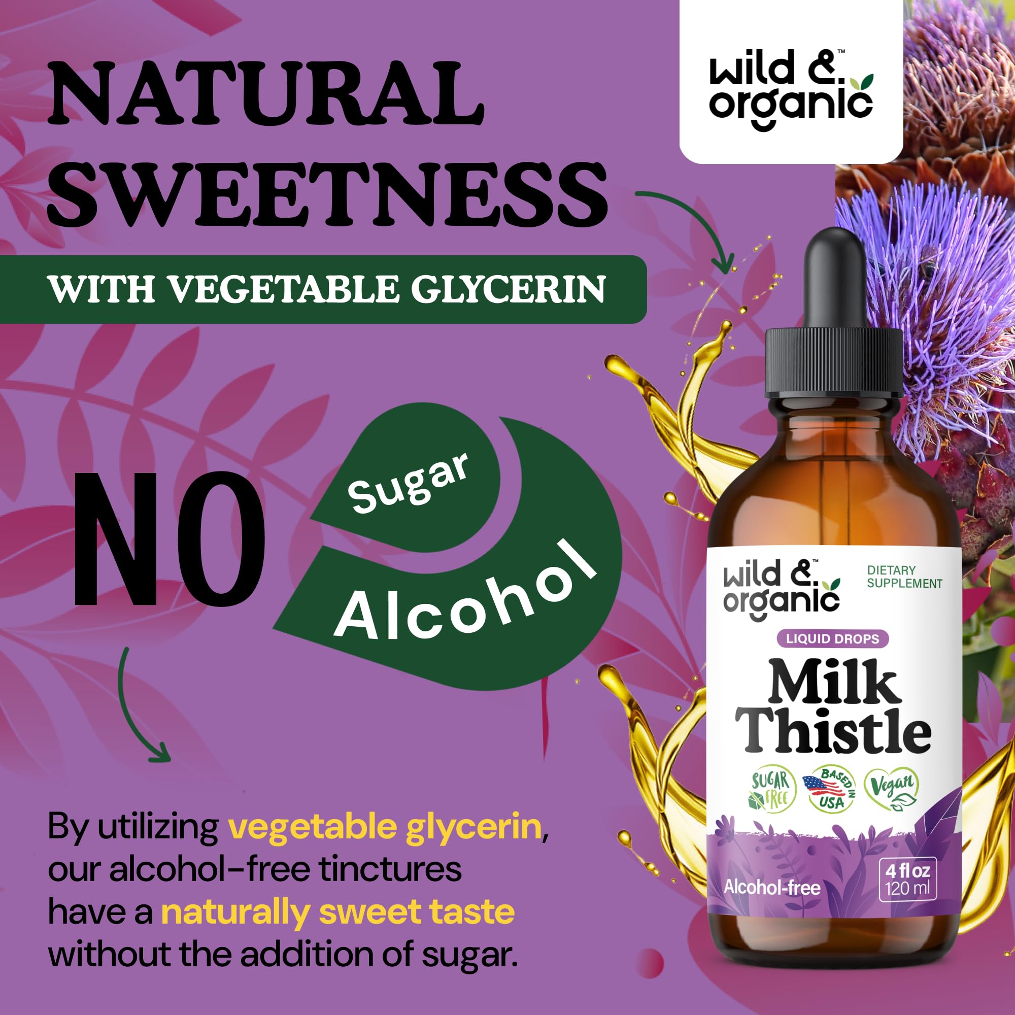 Wild & Organic 56-day supply badge with servings information.