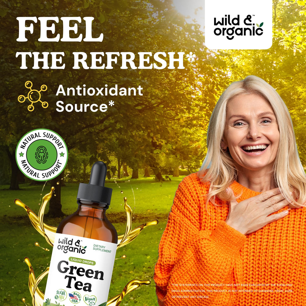 Wild & Organic label close-up highlighting vegan, GMO-free formulation