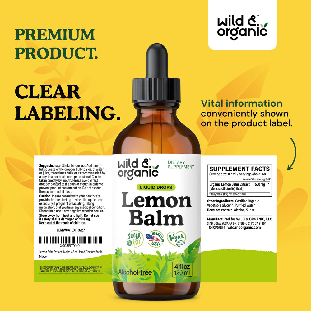 Wild & Organic packaging with box and bottle conveys ready-to-use daily drops.