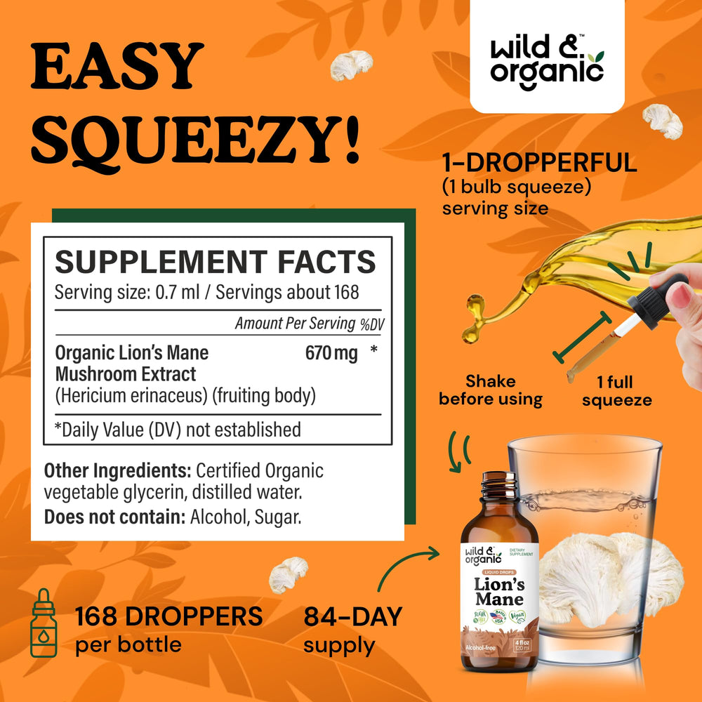 Wild & Organic label view showing vegan, GMO-free ingredients.