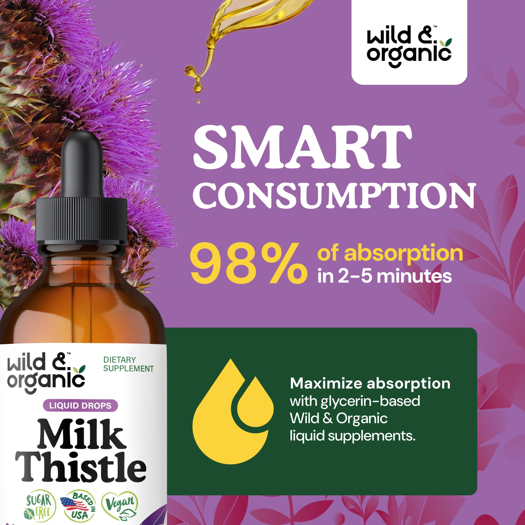Wild & Organic No Artificial Additives label on packaging.