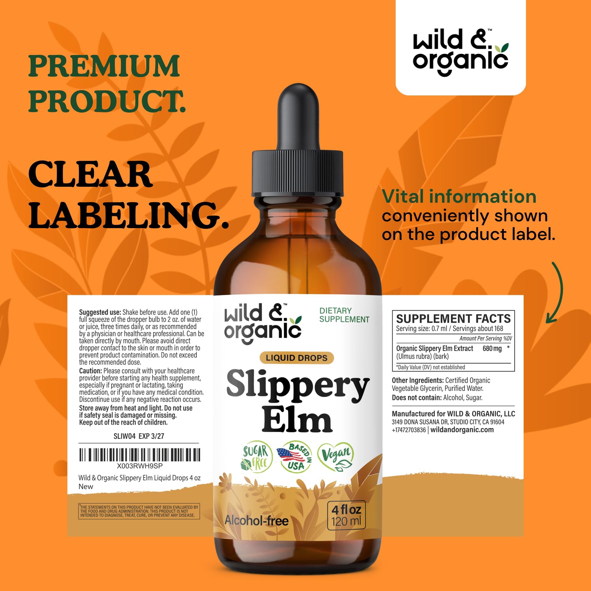 Wild & Organic packaging designed for easy gifting and display.
