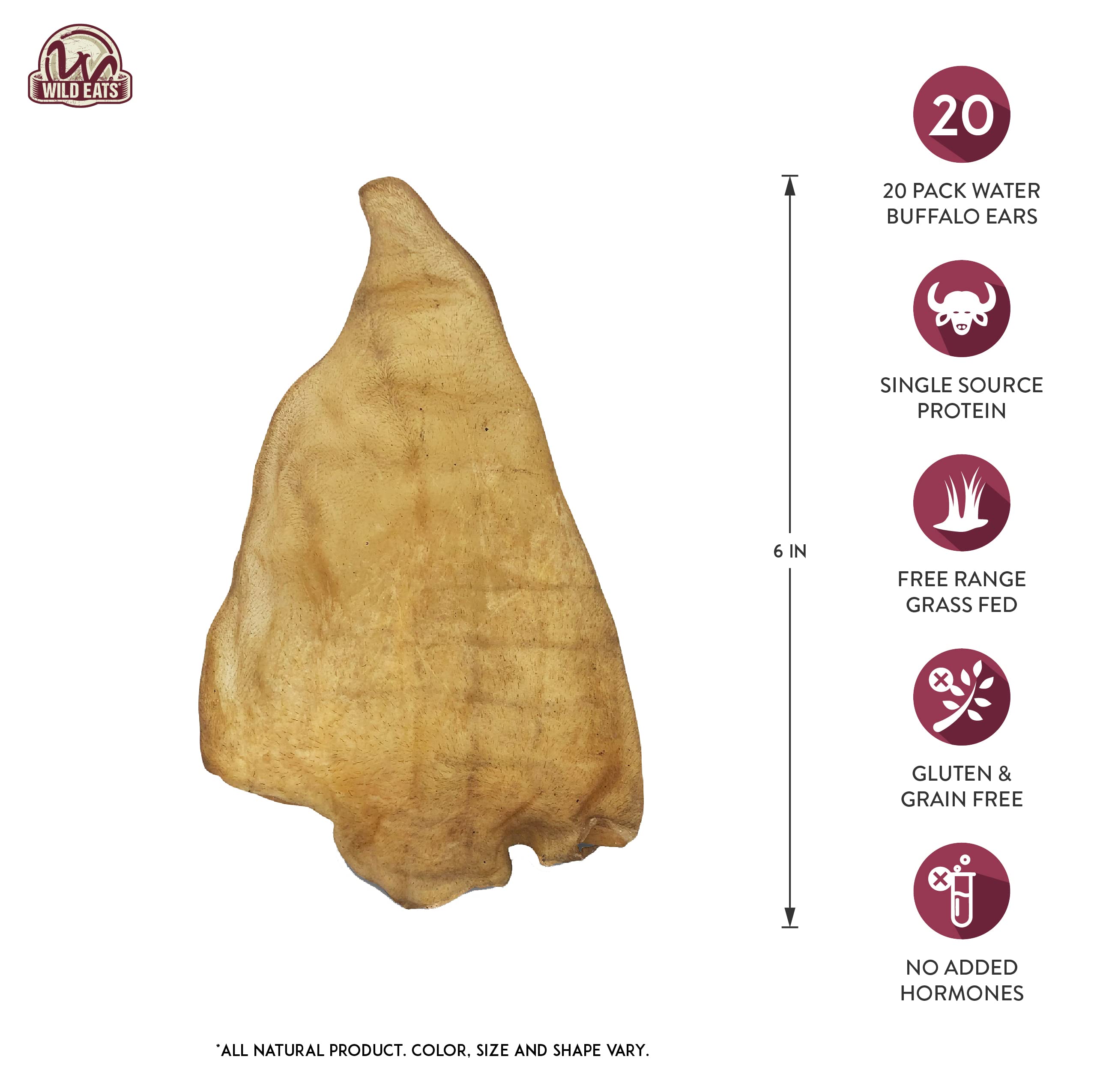 Wild Eats Grain-Free Dog Treat offering a pure, low-fat protein option.