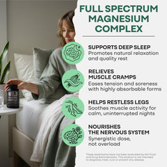 Wild Foods Magnesium Complex bottle label highlights vegan, non-GMO formula.