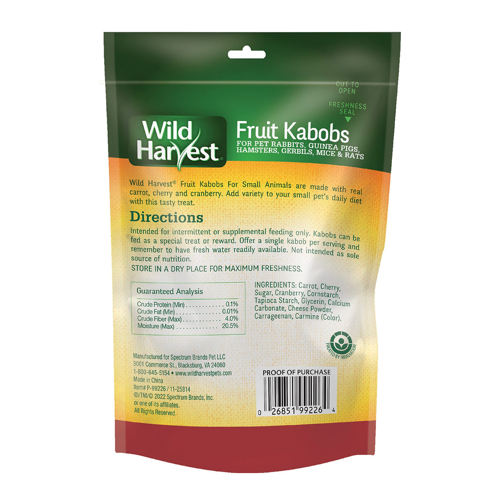 Wild Harvest Fruit Kabobs real carrot highlight for crisp flavor