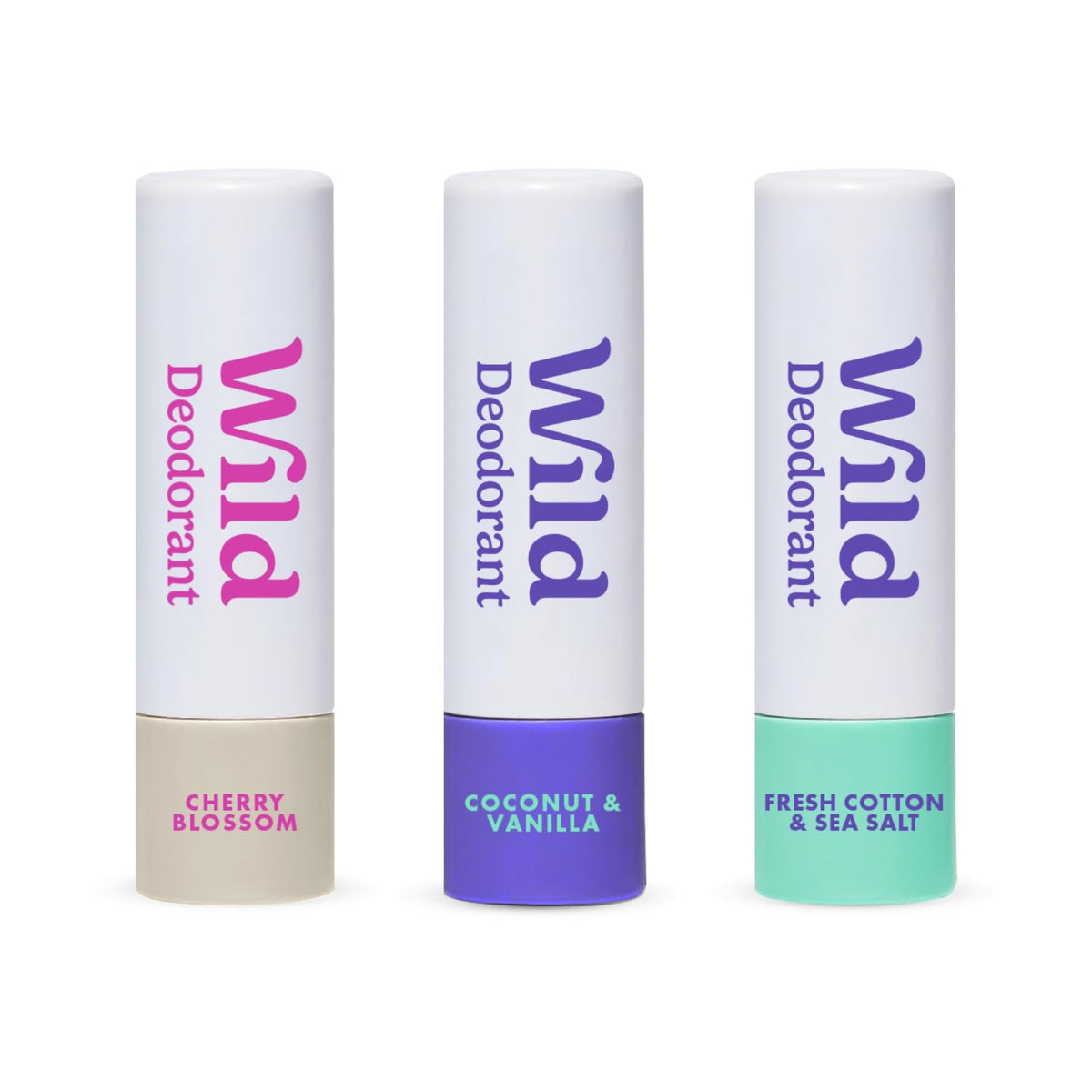 Wild Fresh Cotton & Sea Salt mini deodorant for travel on-the-go