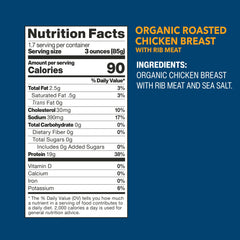 Wild Planet certified organic chicken with humane raised and handled labeling for ethical sourcing.