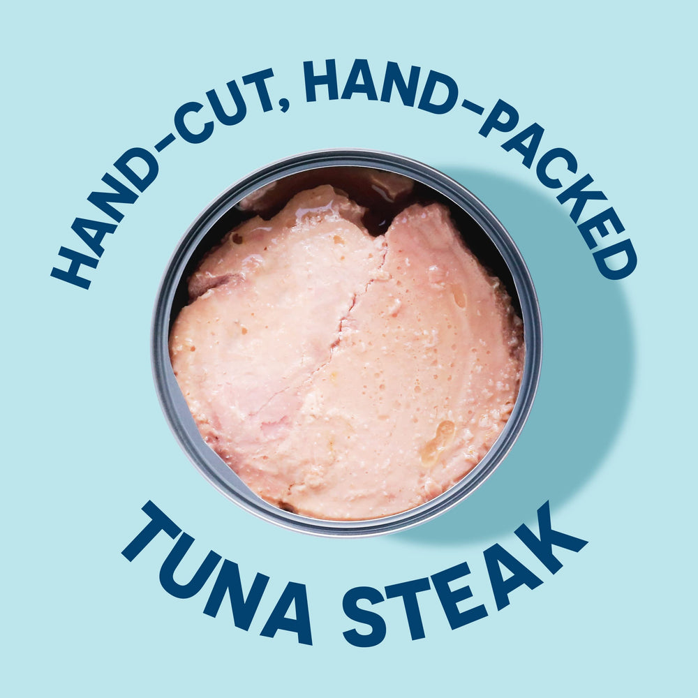 Wild Planet tuna with 20 g protein per 3 oz serving, protein-focused.