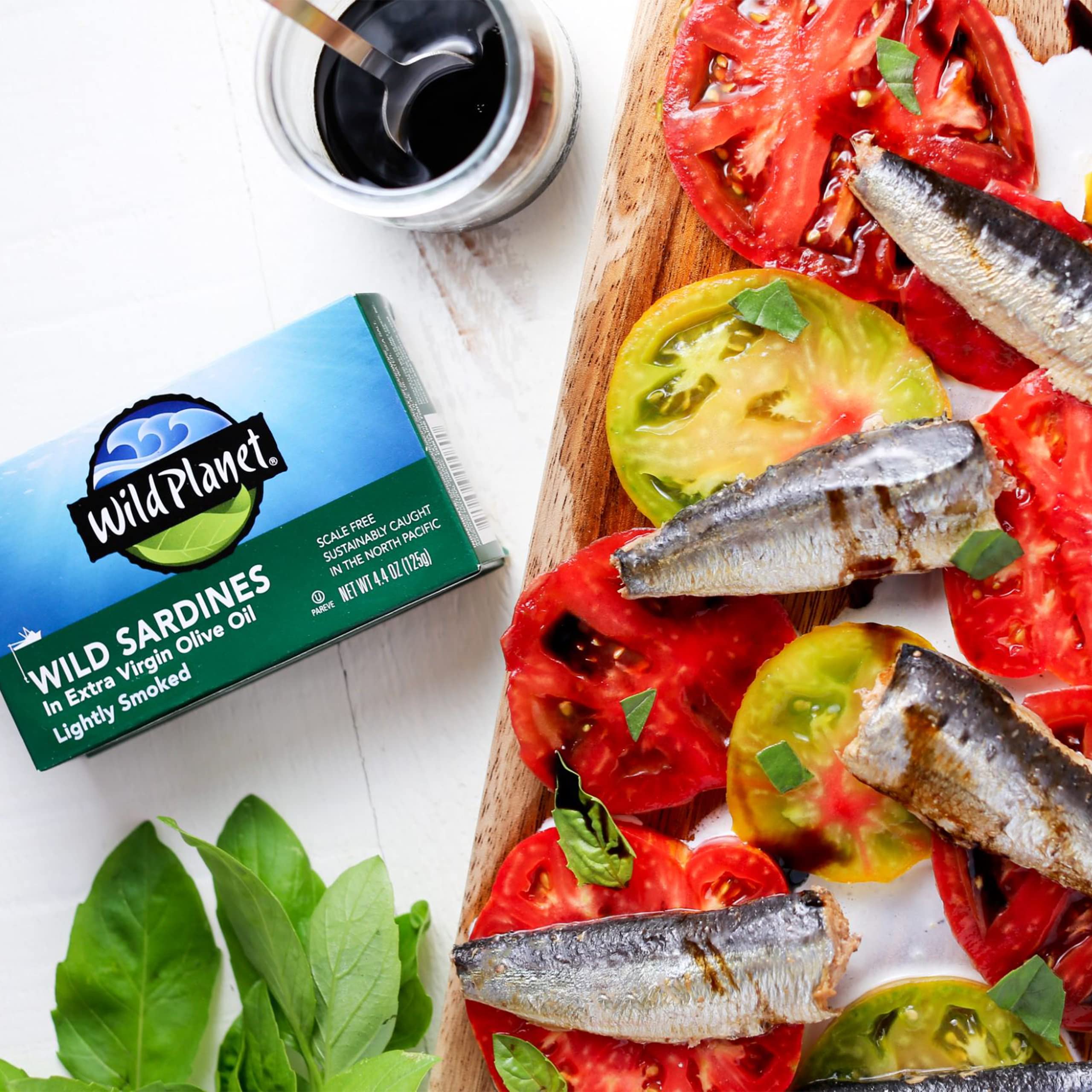 Wild Planet sardines are non-GMO, gluten-free, and OU Kosher Pareve for inclusive diets.