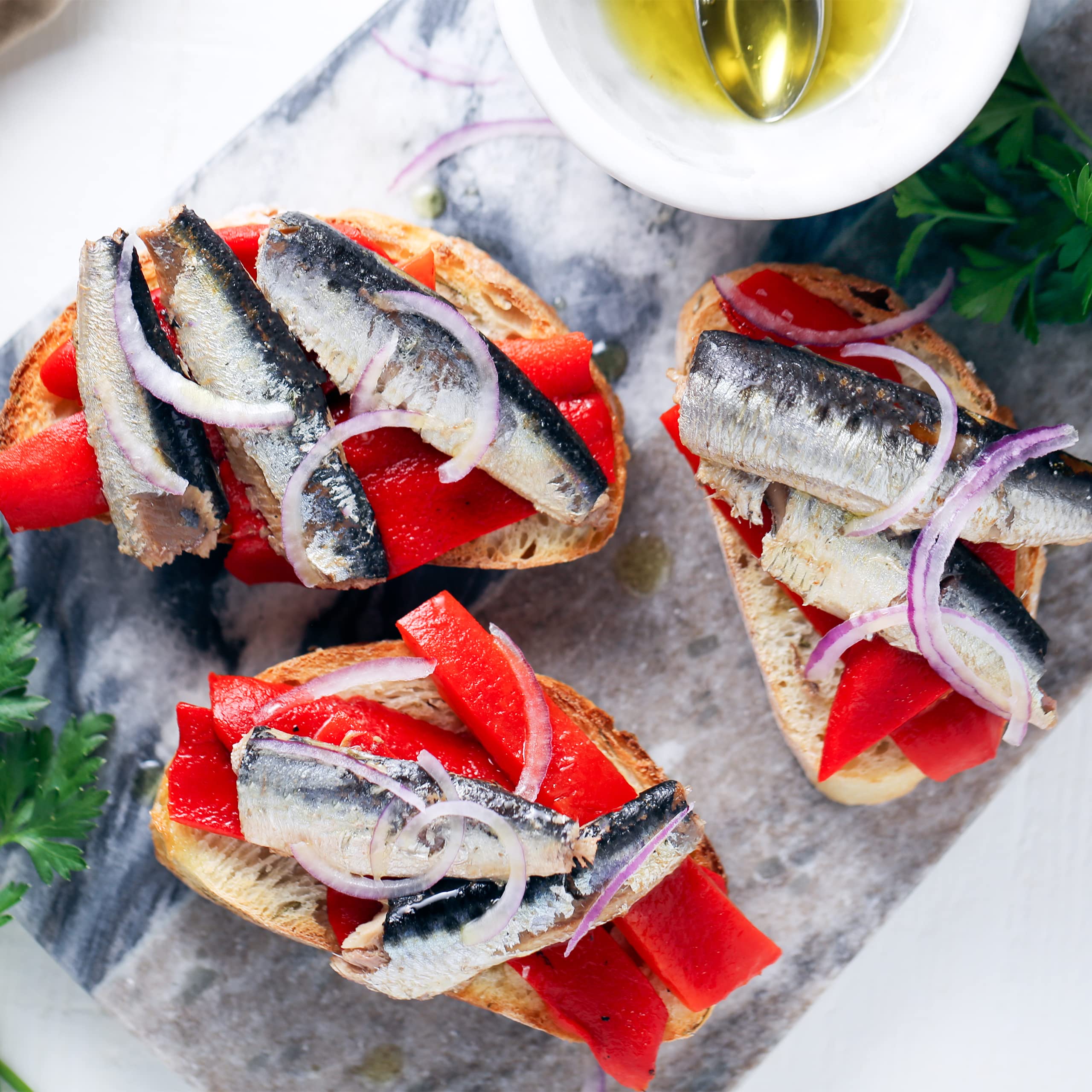 Pull-tab lid on Wild Planet sardines for easy snacking.