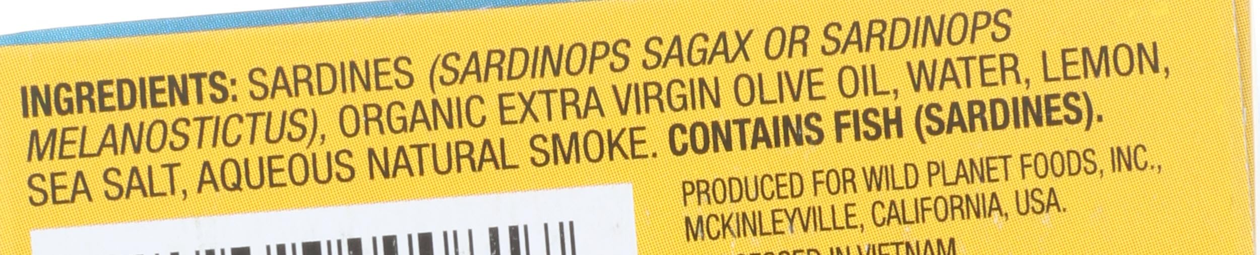 Wild Planet sardines as salad topper, omega-3 source.