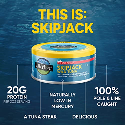 Wild Planet Skipjack Tuna in kitchen setup hints quick, flavorful meal ideas.
