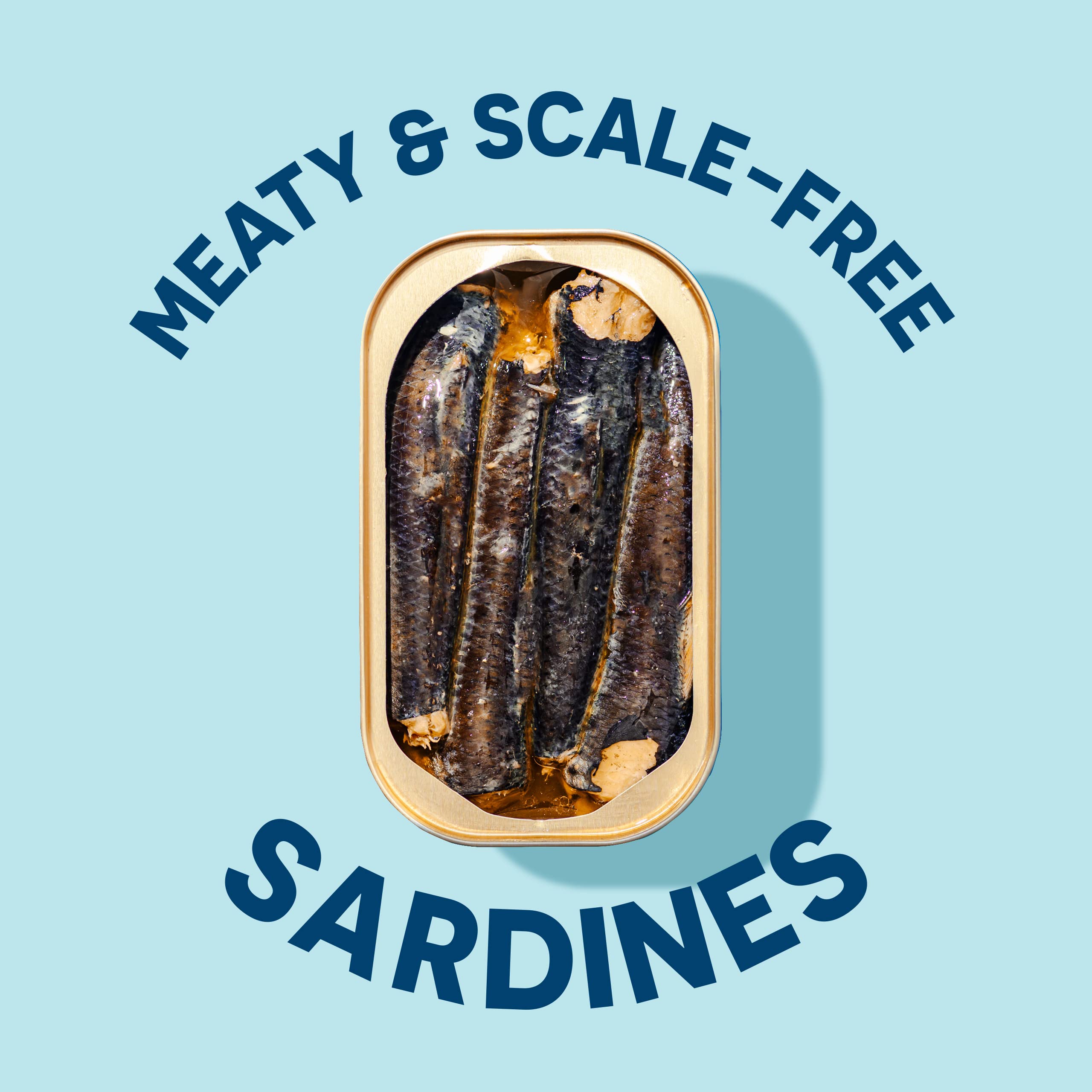 Wild Planet sardines on salad image demonstrating versatile, nutrient-dense topping.