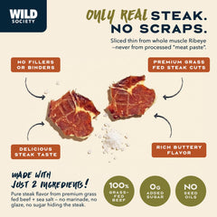 Wild Society Caveman Eats salt-only ingredients — simple, pure flavor for carnivore diets