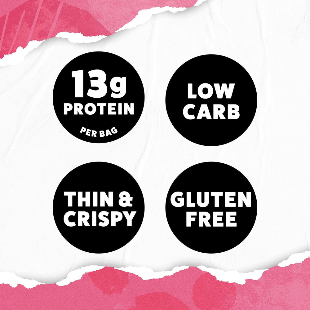 Wilde Chips allergen-free icon with ingredients list promotes safe snacking.