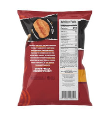 WILDE Chips Barbeque crisp-closeup emphasizes high-protein, low-carb crunch.