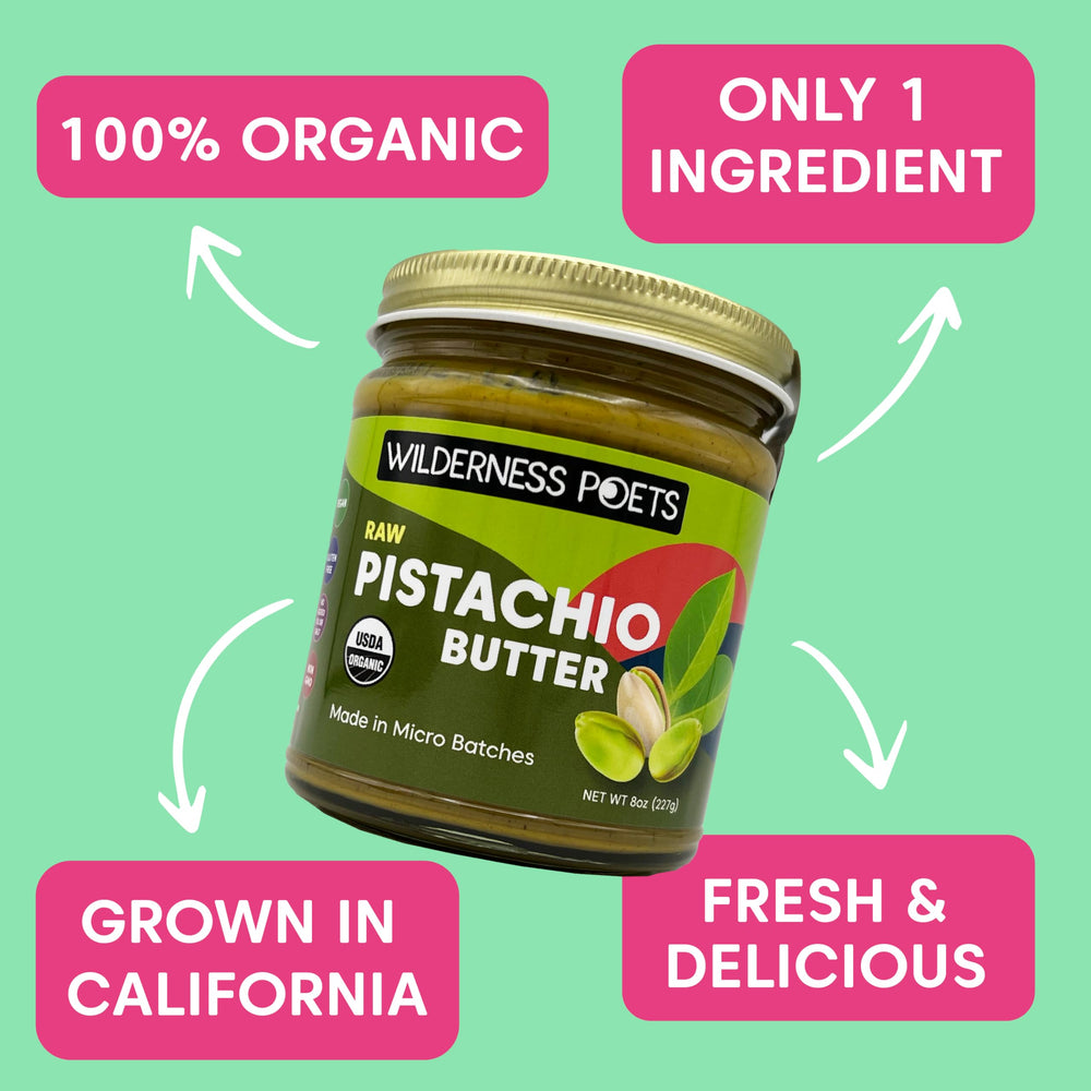 Wilderness Poets Mediterranean dishes – pistachio butter elevates sauces.