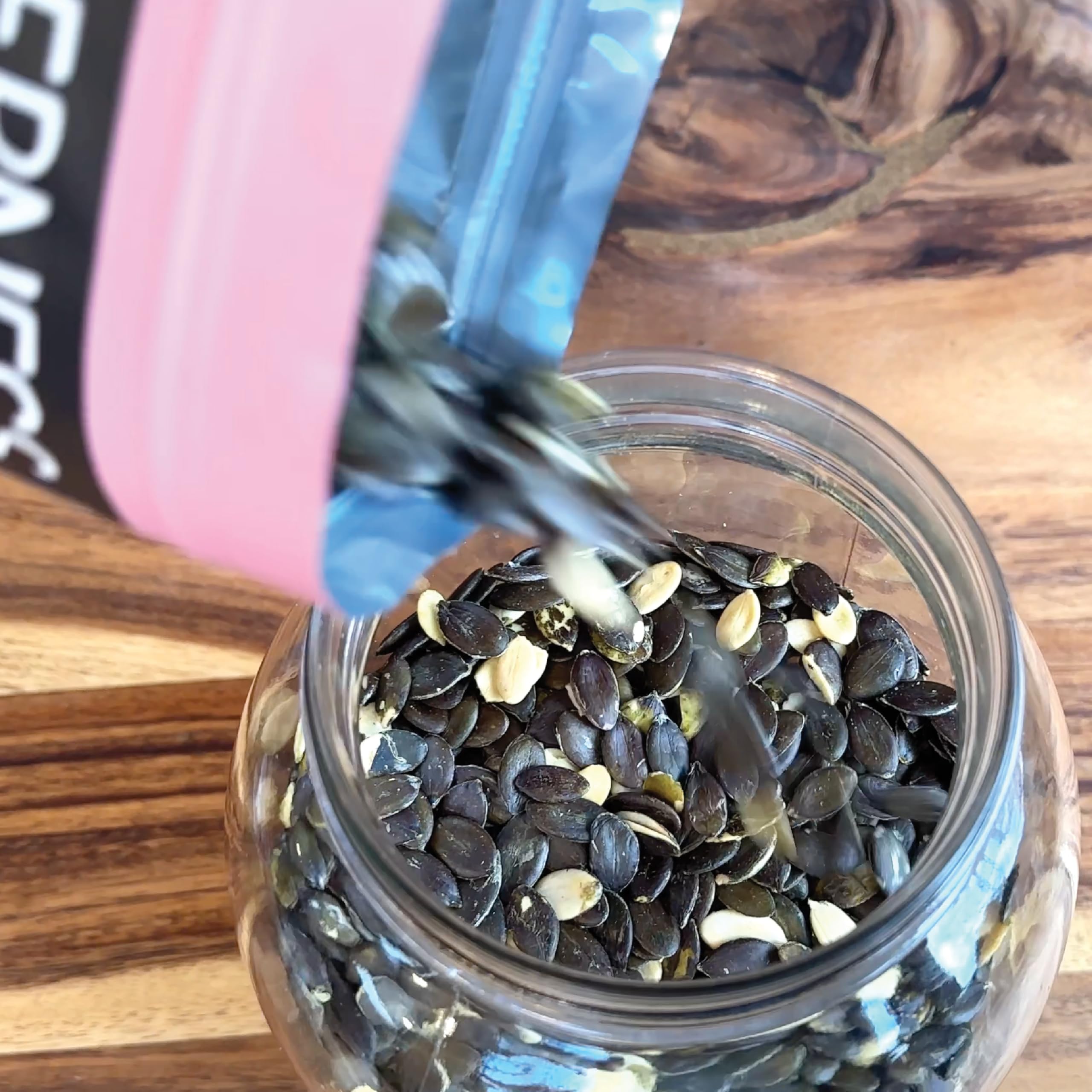 Wilderness Poets seeds on a baking sheet, ideal for roasting.