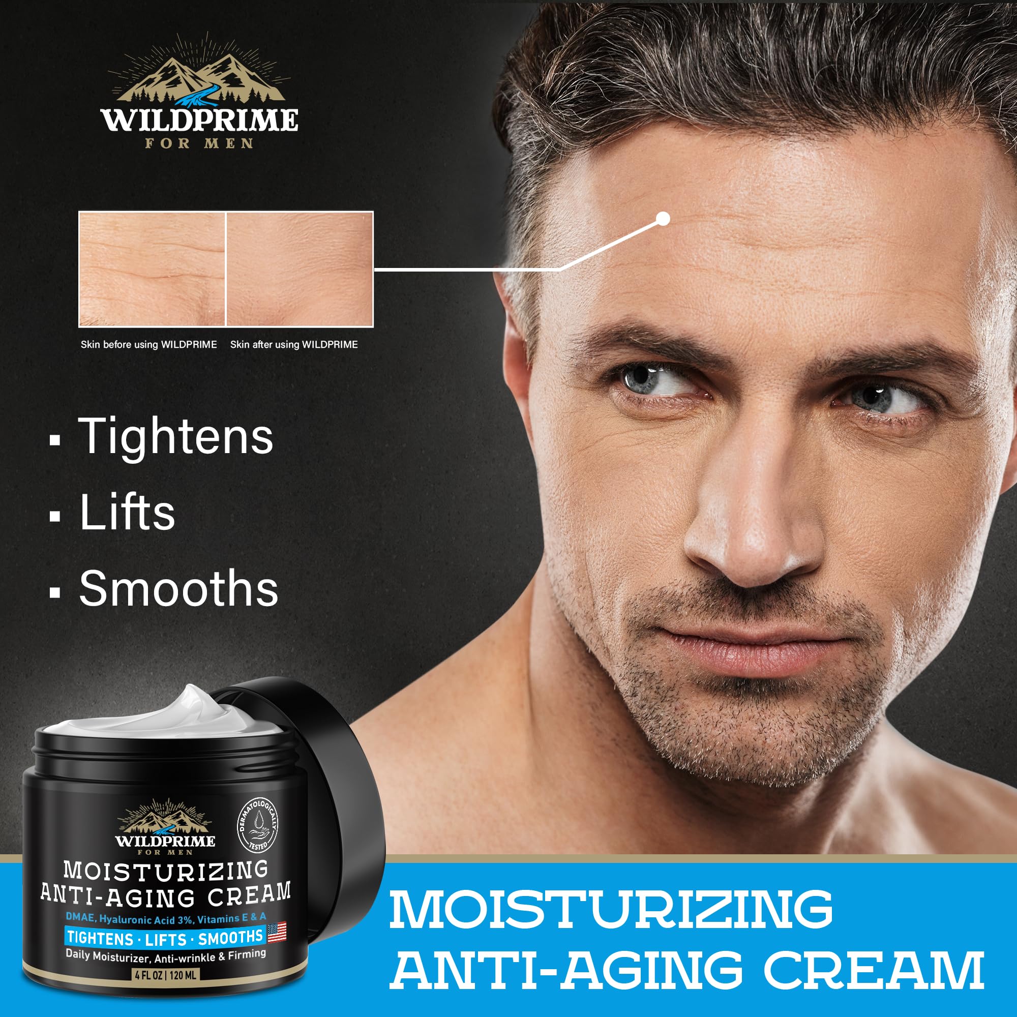 WildPRIME face moisturizer texture closeup highlights non-greasy finish for all-day comfort.