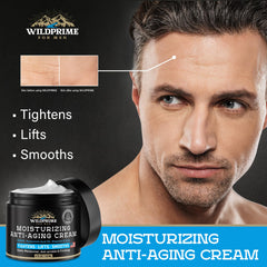 WildPRIME face moisturizer texture closeup highlights non-greasy finish for all-day comfort.