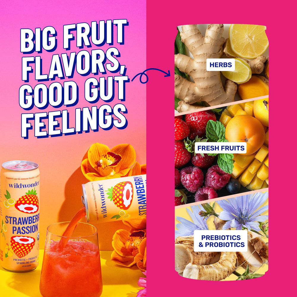 Wildwonder 12-pack display in-store evokes convenience and everyday health ritual.