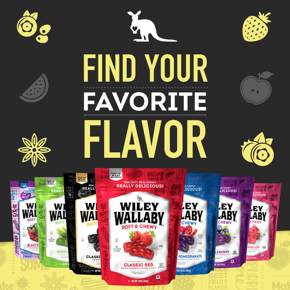 Wiley Wallaby licorice 24oz australian-style-gourmet conveys premium taste.