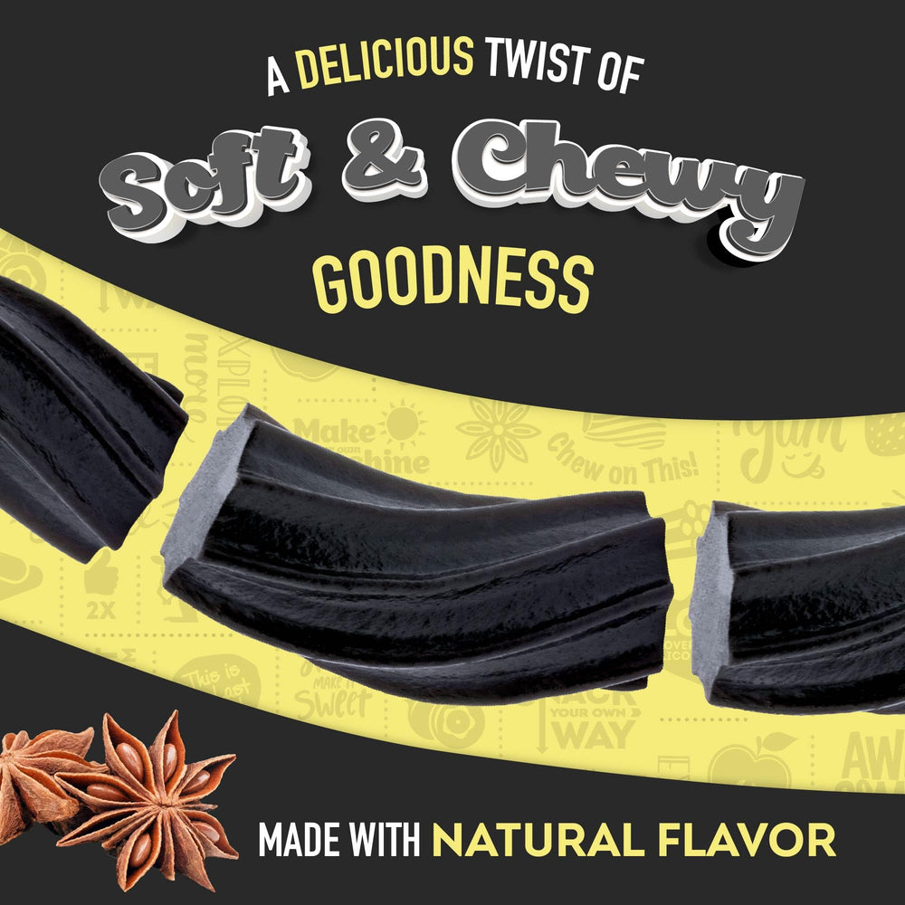 Wiley Wallaby licorice 24oz resealable-bag preserves freshness for on-the-go snacking.