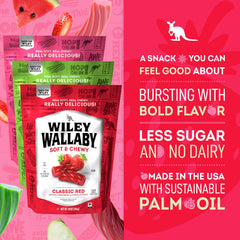 Wiley Wallaby green apple licorice – tangy aroma with chewy texture