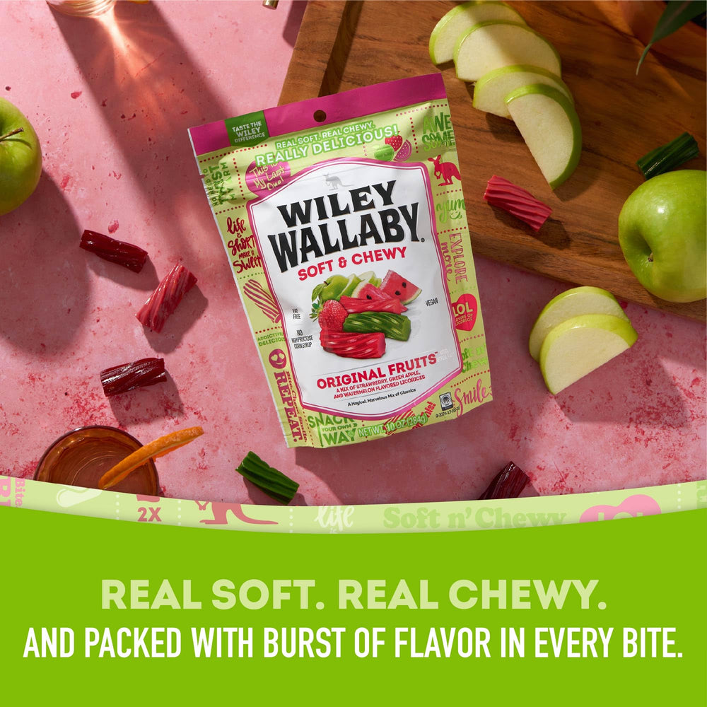  resealable pouch enables convenient on-the-go licorice enjoyment.