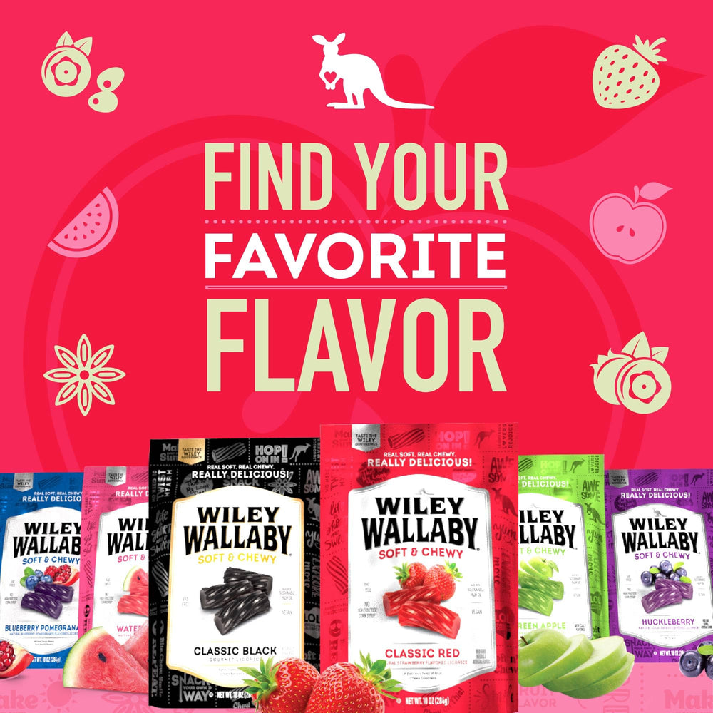 Wiley Wallaby on-the-go snack – ideal for movie nights and parties