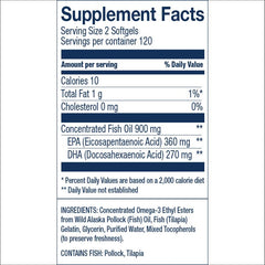 Close-up of Easy Swallow Minis softgels showing compact size for easier swallowing.
