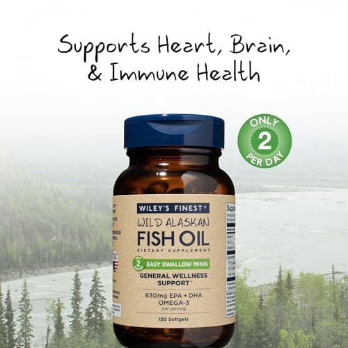 Wiley's Finest EPA and DHA 630mg minis provide high potency in a small format.