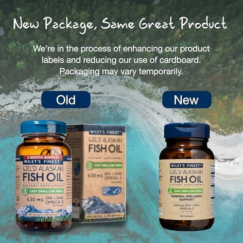 Wiley's Finest USA-made quality underscores trusted omega-3 production.