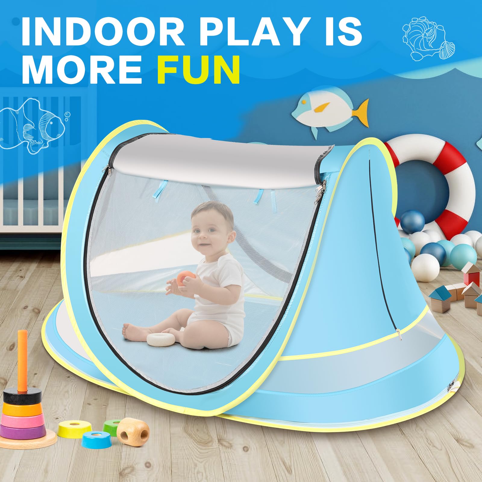 Wilhiker baby tent foldable storage saves luggage space