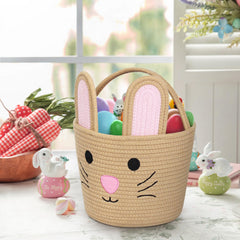 WILLITAT Easter basket handle close-up highlighting comfortable carry.