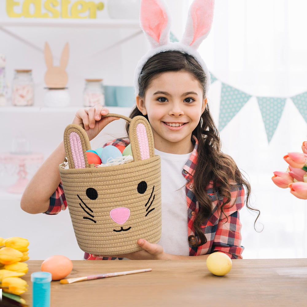WILLITAT Easter basket in nursery décor adds charming storage.