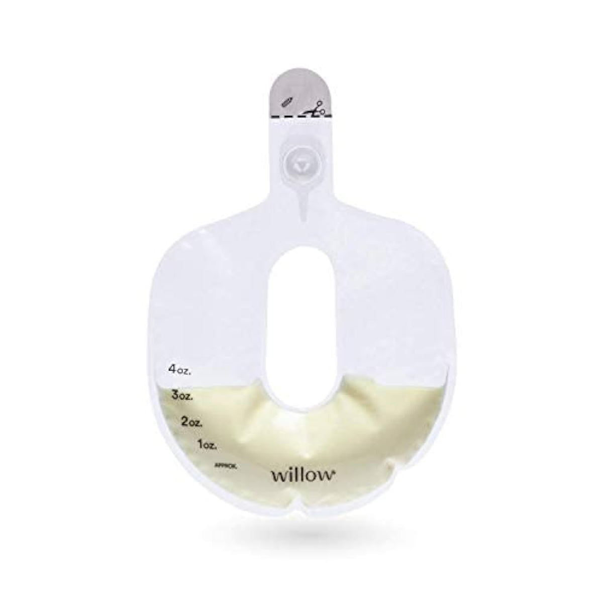 Willow 360 spill-proof bag open shows leak-resistant design for pumping.