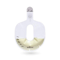 Willow 360 spill-proof bag open shows leak-resistant design for pumping.
